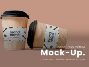 paper cup coffee mockup