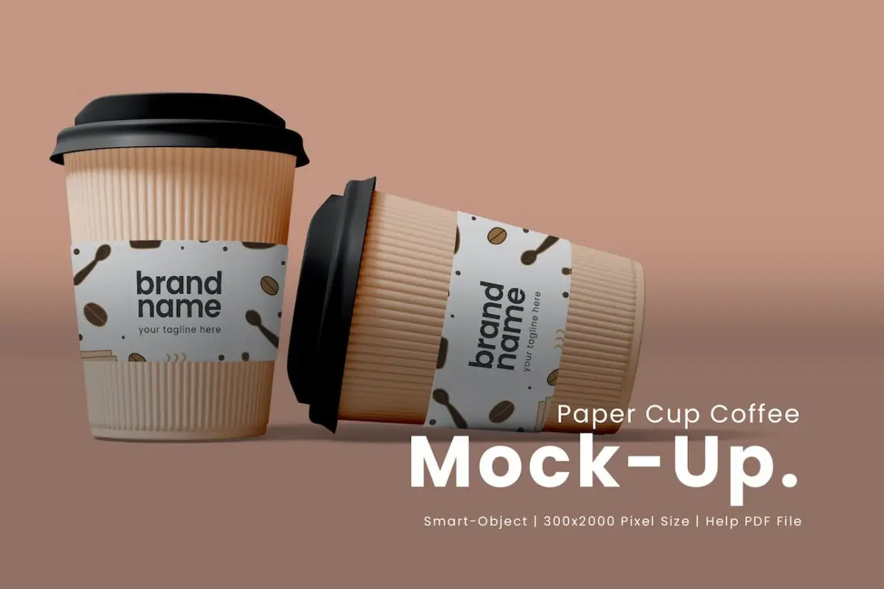 Paper Cup Coffee Mockup