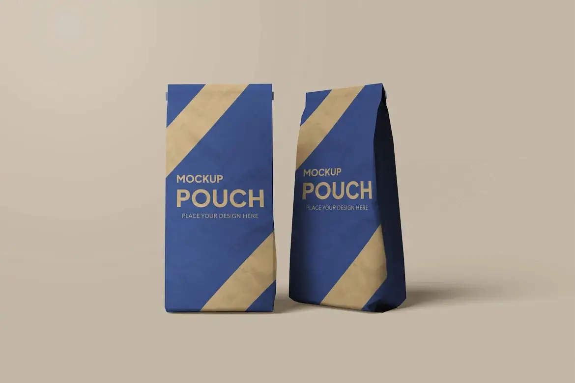 Paper Pouch Mockup Photoshop Template