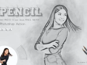 pencil sketch photoshop action 9