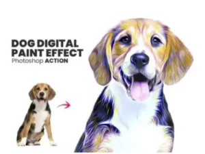 pet digital paint effect