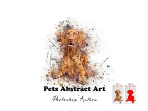 pets abstract art photoshop action