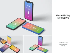 phone 12 clay mockup v