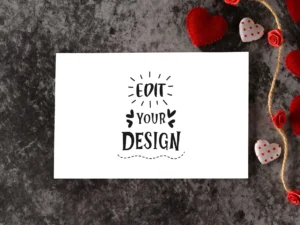 photo of card with place for writing message for lover 13