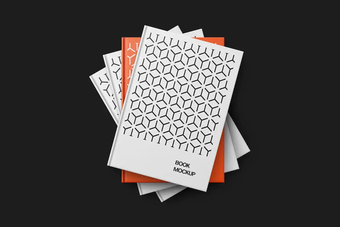 Piled Up Books Mockup
