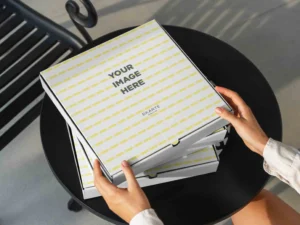 pizza box mockups set 2