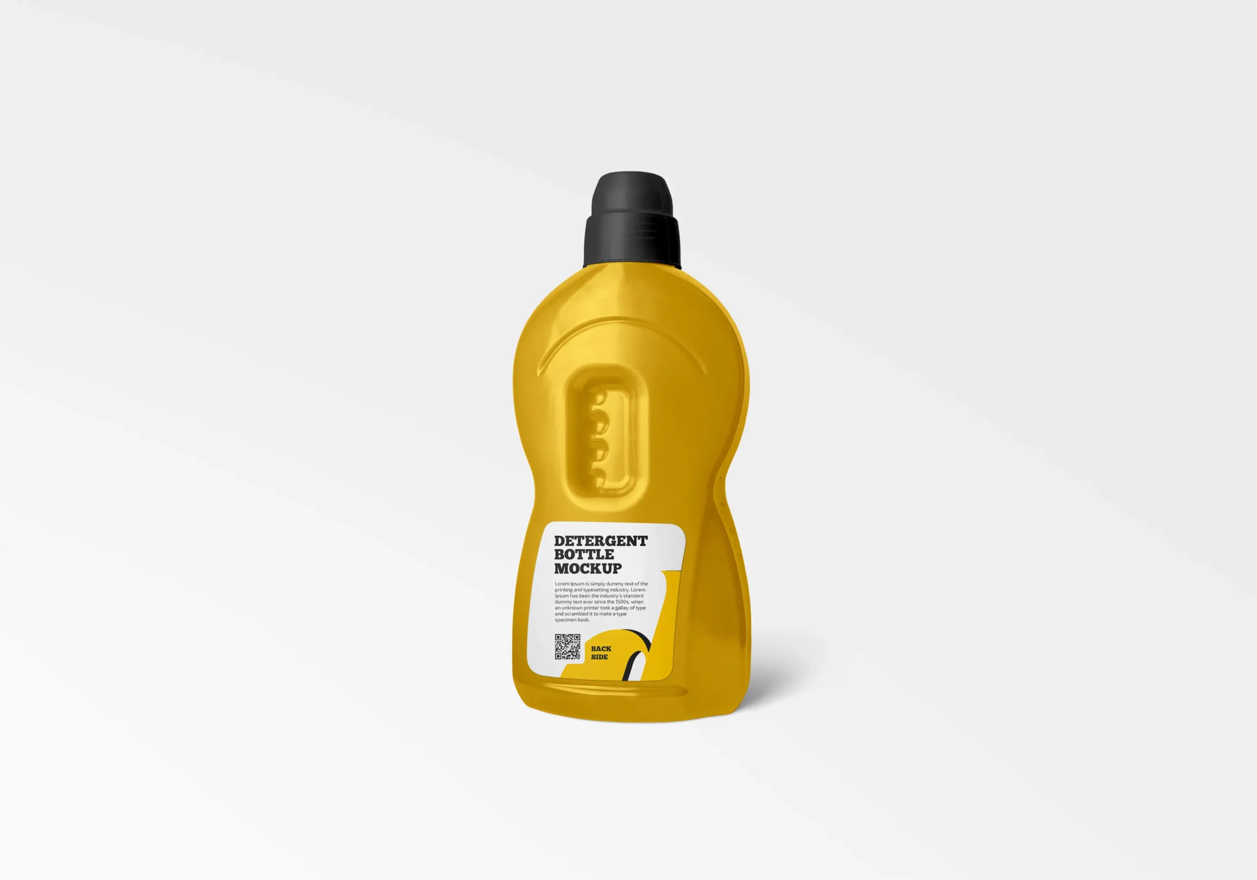 Plastic Detergent Bottle Mockup