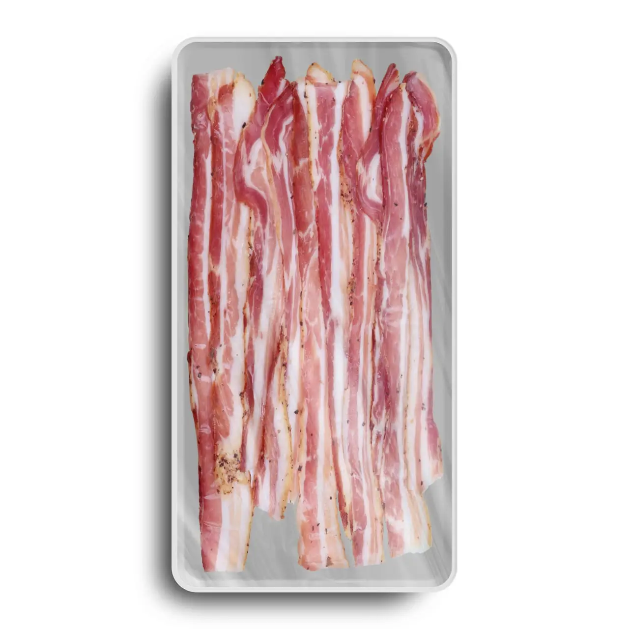 Plastic Vacuum Tray W Bacon Mockup