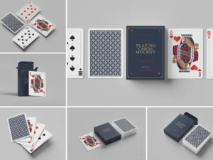playing card mockup