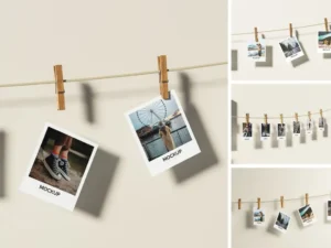polaroid photo mockup