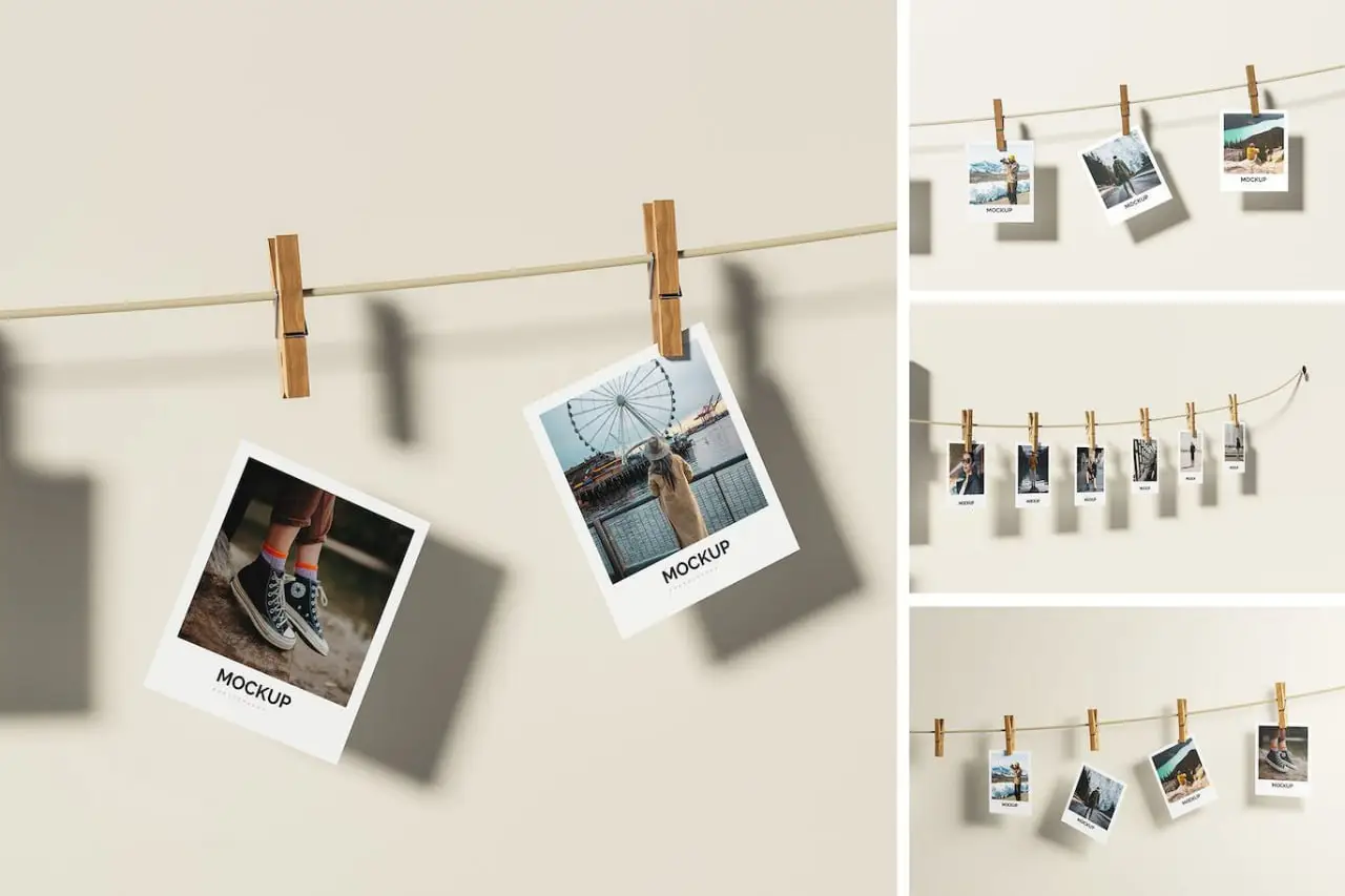 Polaroid Photo Mockup