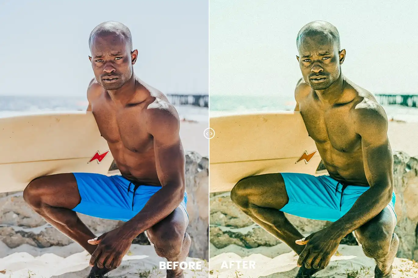 Portrait Green Action & Lightrom Presets