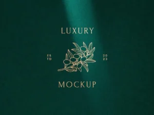 posh debossed logo mockup