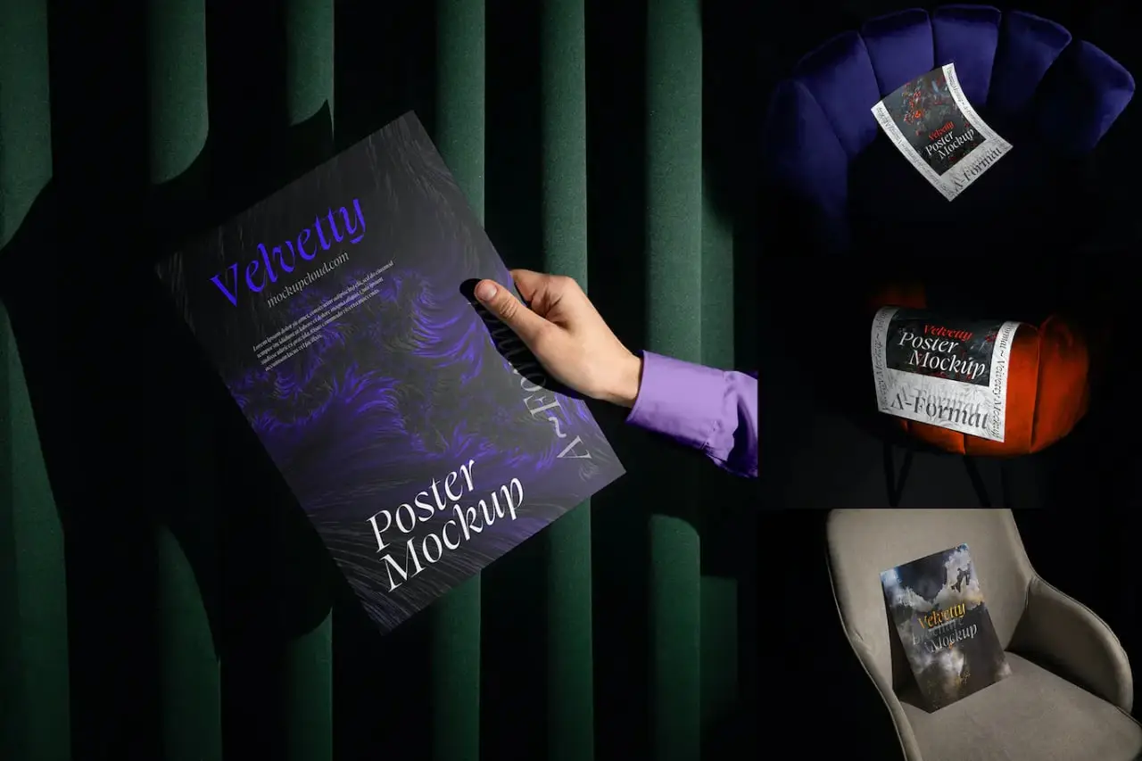 Poster Mockups Velvetty Series