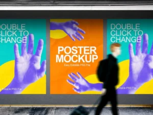 poster wall mockup egls