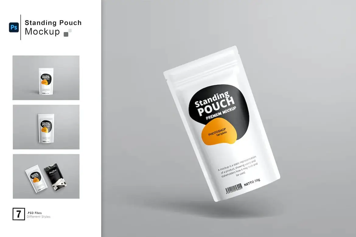 Pouch Packaging Mockup
