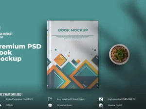 premium psd book mockup