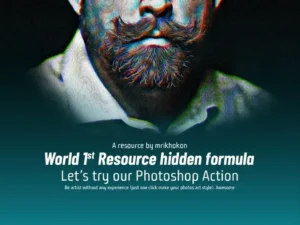pro portrait art photoshop action