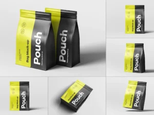 protein pouch bag mockup