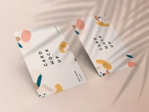 realistic business card mockup psd template