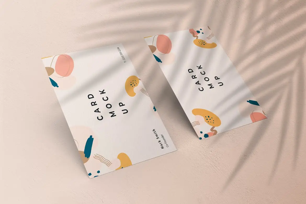 Realistic Business Card Mockup PSD Template