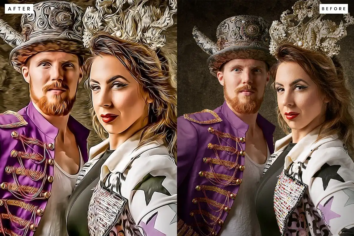 Realistic Painting Photoshop Action-2 5 realistic painting photoshop action 2
