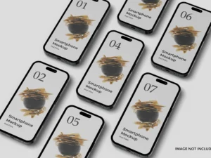 realistic smartphone presentation mockup 2