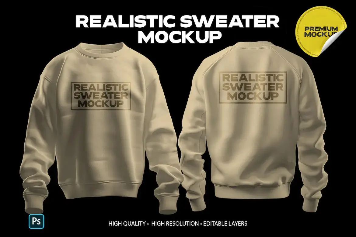 Realistic Sweater Mockup