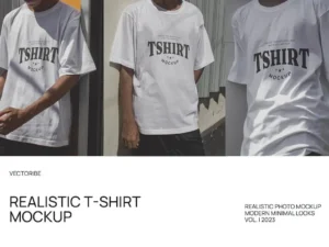 realistic tshirt mockup pack vol