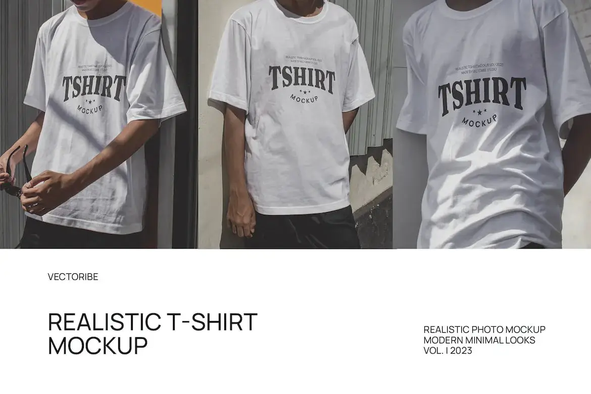 Realistic Tshirt Mockup Pack Vol