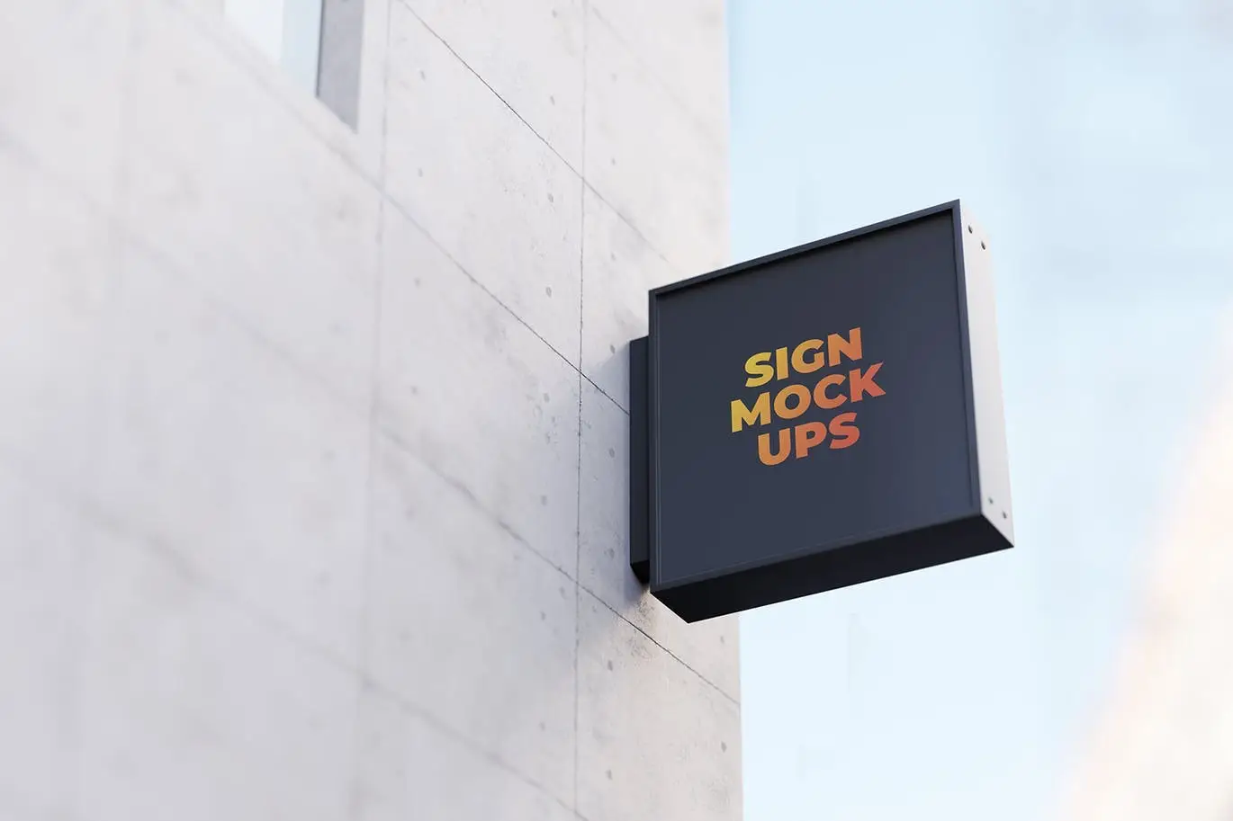 Round & Square Sign Mockups