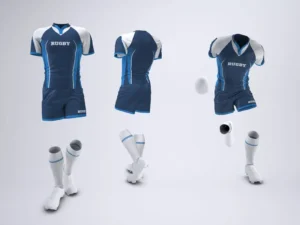 rugby team uniform mock up