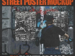street poster mockup by poc market