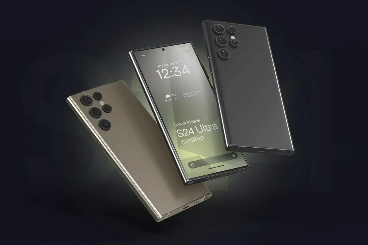 Samsung Galaxy S24 Ultra Mockup