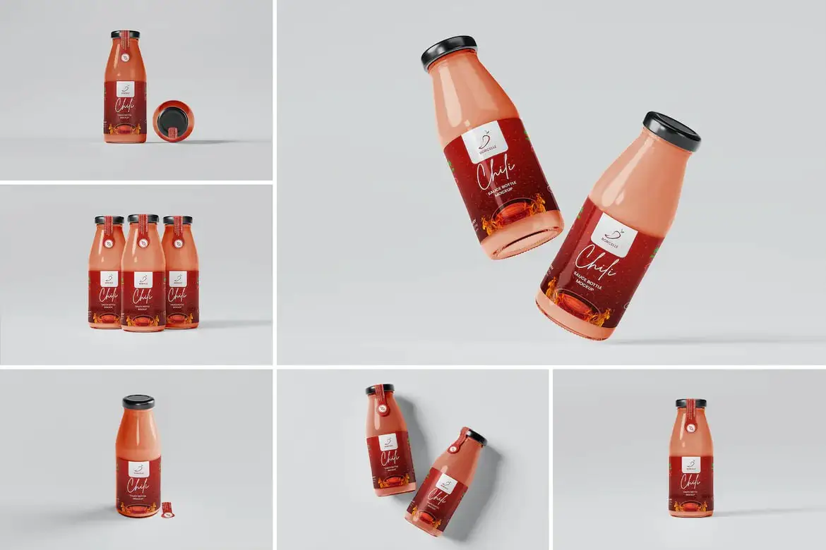 Sauce Bottle Mockup