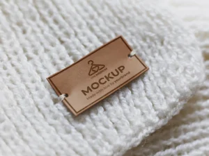 scarf label mockup design