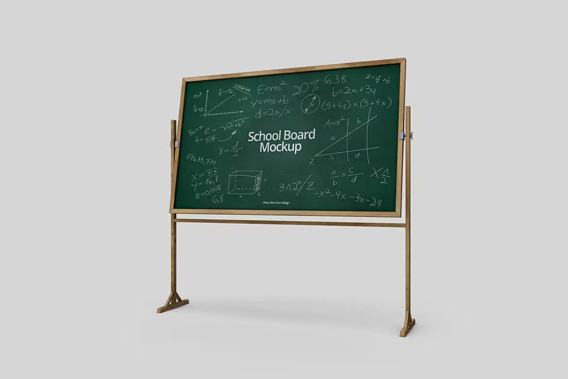 School Blackboard Mockup