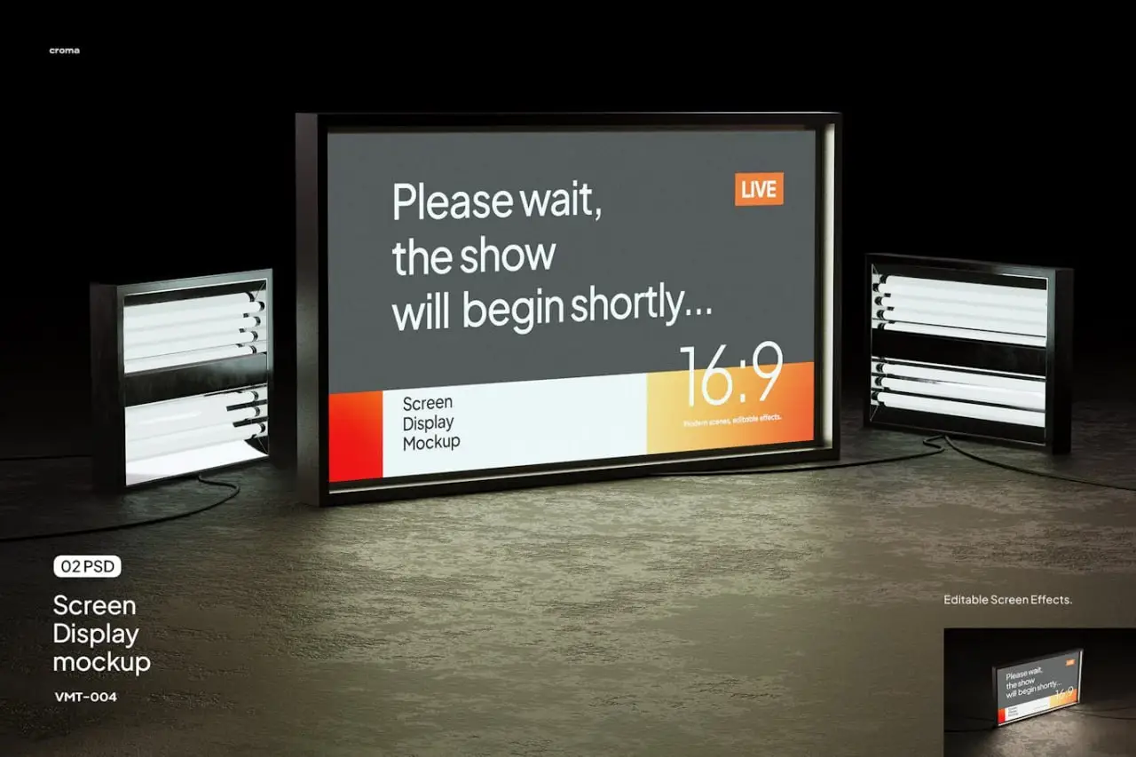 Screen Display Mockup