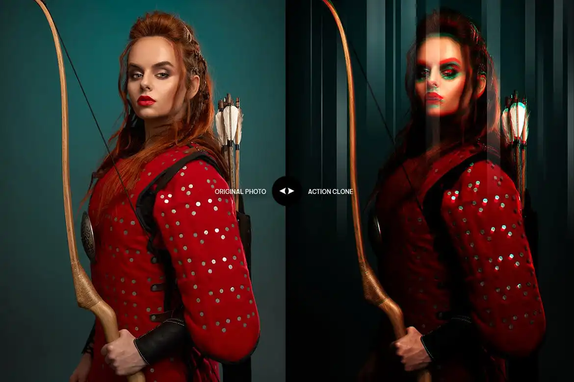 Screen Glitch Photoshop Action