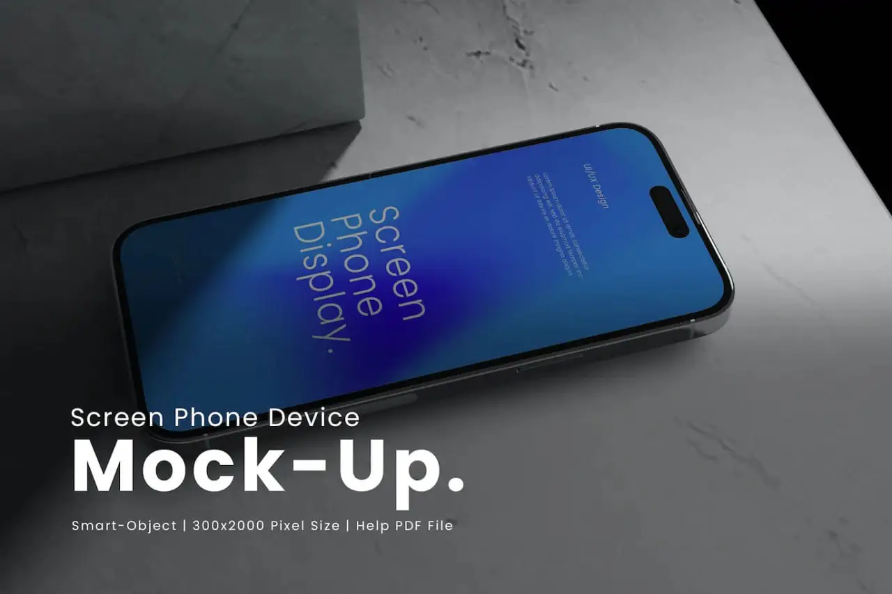Screen Phone Device Mockup