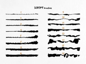 script brushes for illustrator 6