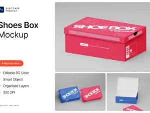 shoes box mockup