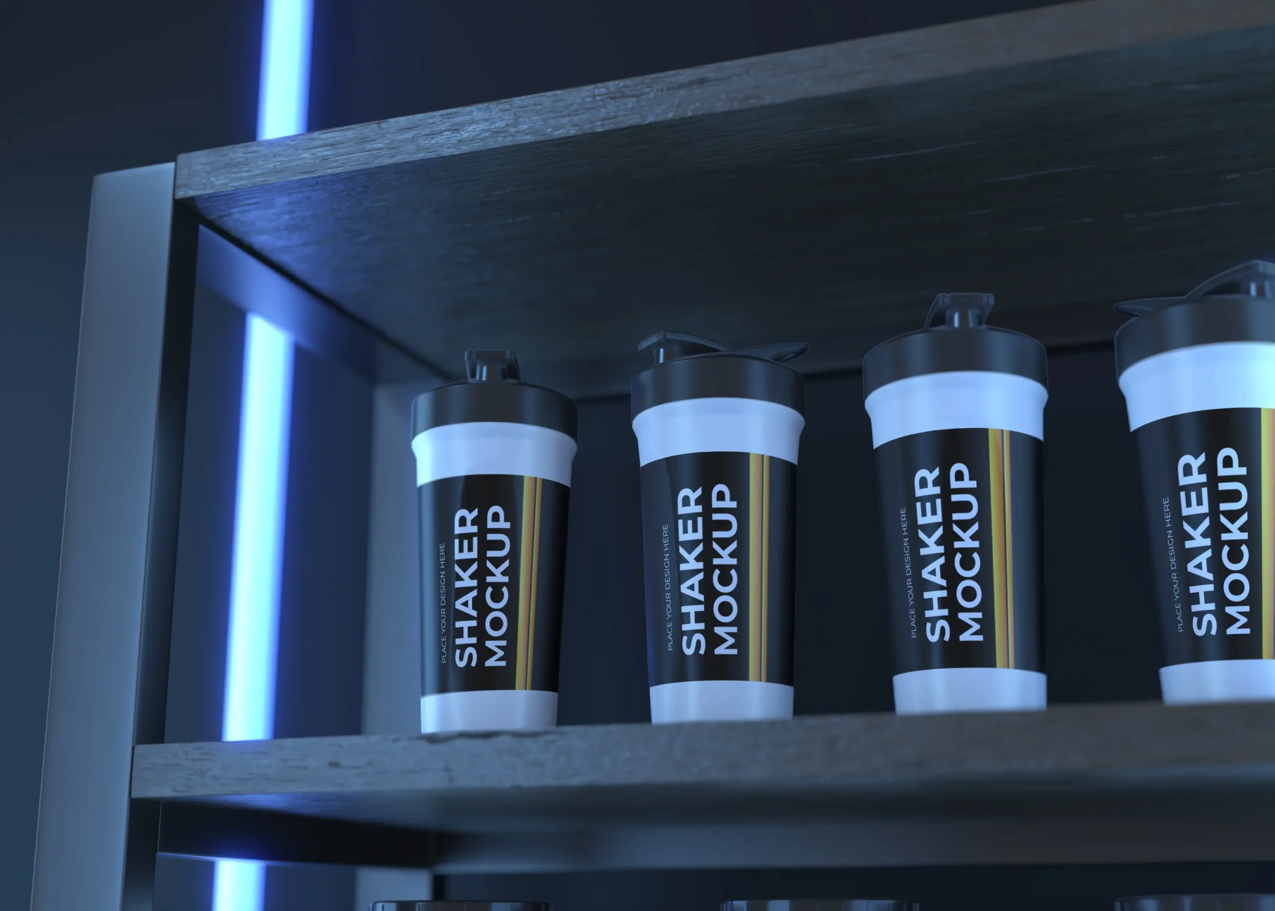 Simple Sign Mockup In Shelves With Products 18 simple sign mockup in shelves with products 19