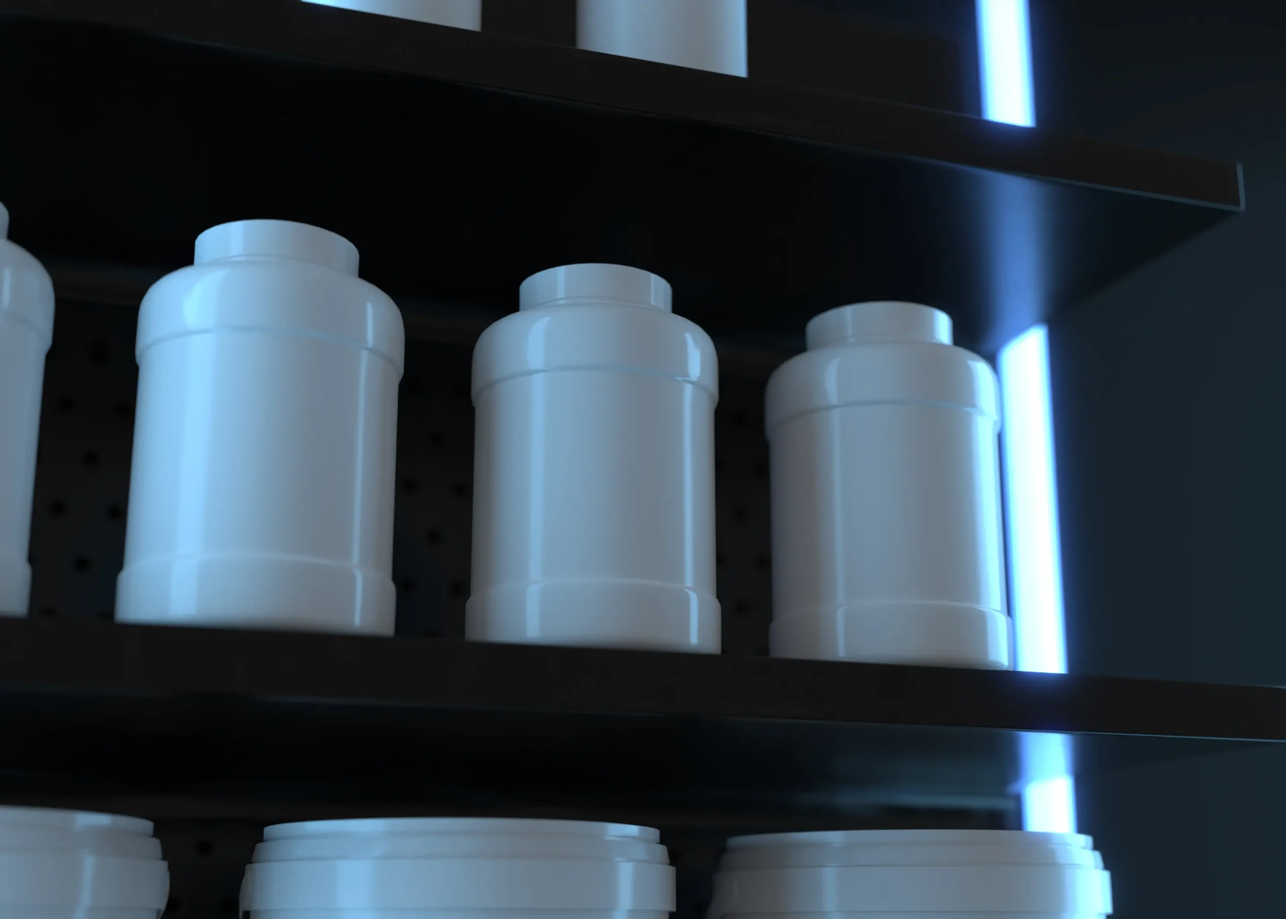 Simple Sign Mockup In Shelves With Products 6 simple sign mockup in shelves with products 2