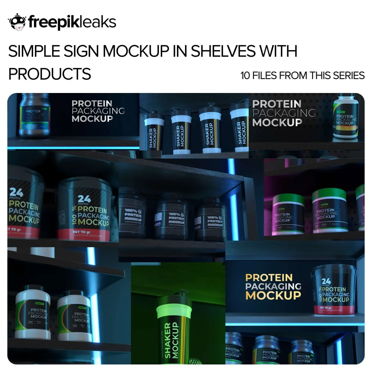 Simple Sign Mockup In Shelves With Products 7 simple sign mockup in shelves with products 21