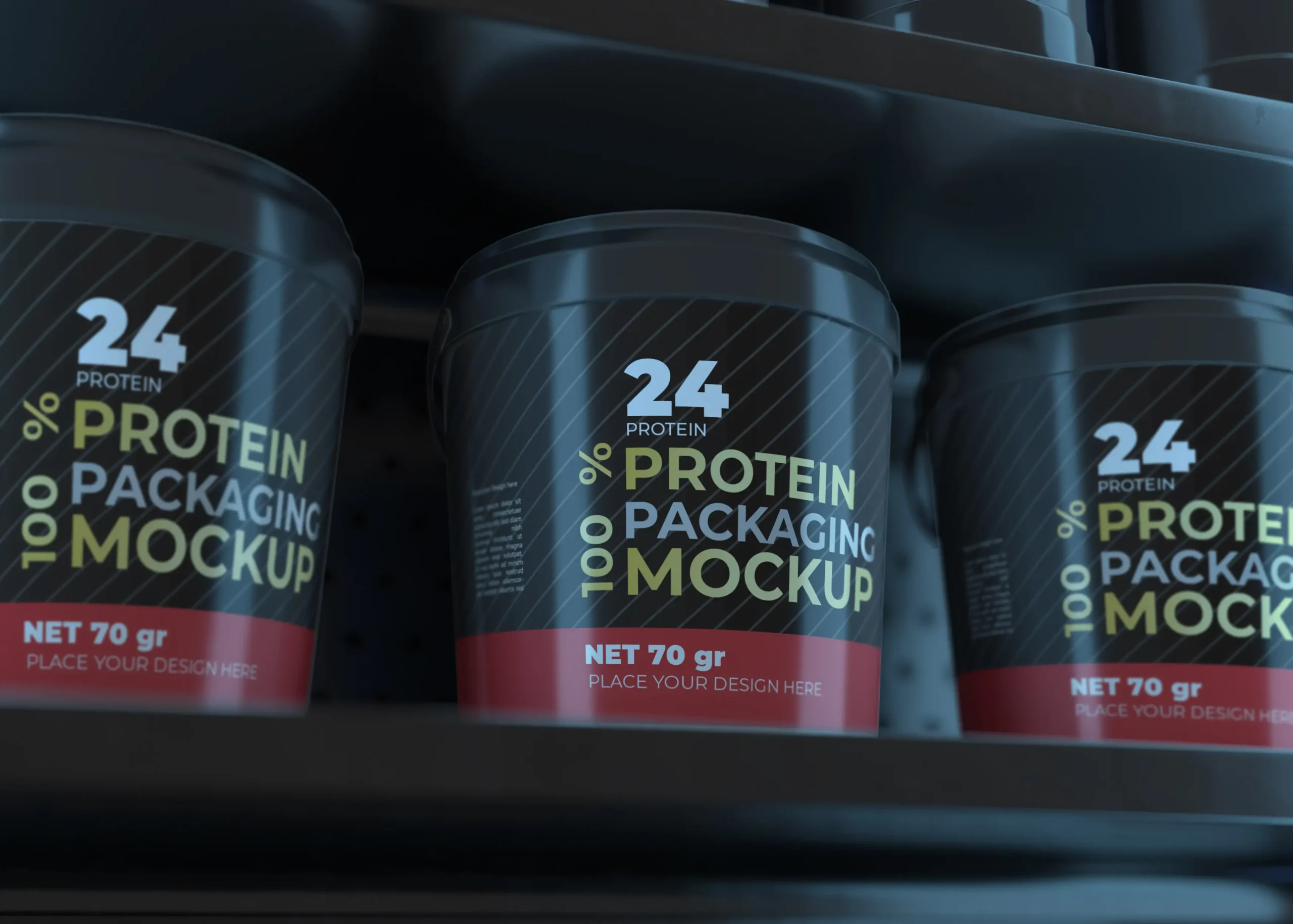 Simple Sign Mockup In Shelves With Products 17 simple sign mockup in shelves with products 7