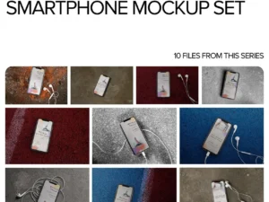 smartphone mockup set 21