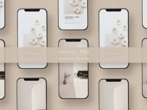 smartphone screen mockup psd