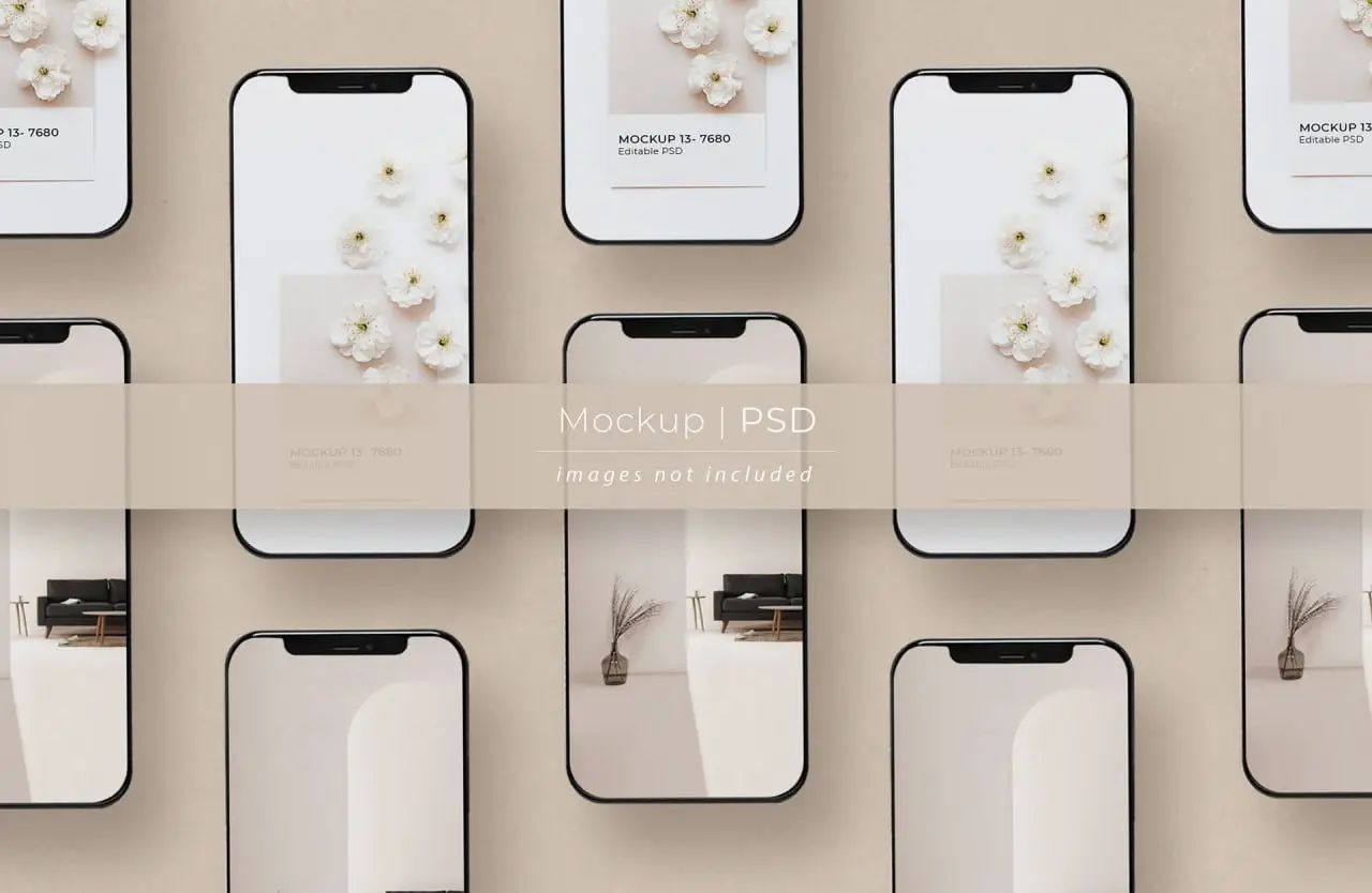 Smartphone Screen Mockup Psd