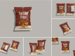 snack packaging mockup